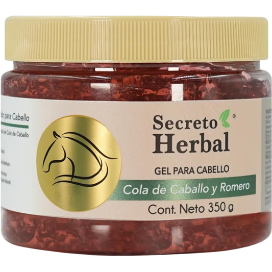 Tu Salud Plus Secreto Herbal Hair Gel 350g (12.34 oz) - Horsetail & Rosemary Styling Gel for Strong Hold, Shine & Frizz Control - Gel para Cabello
