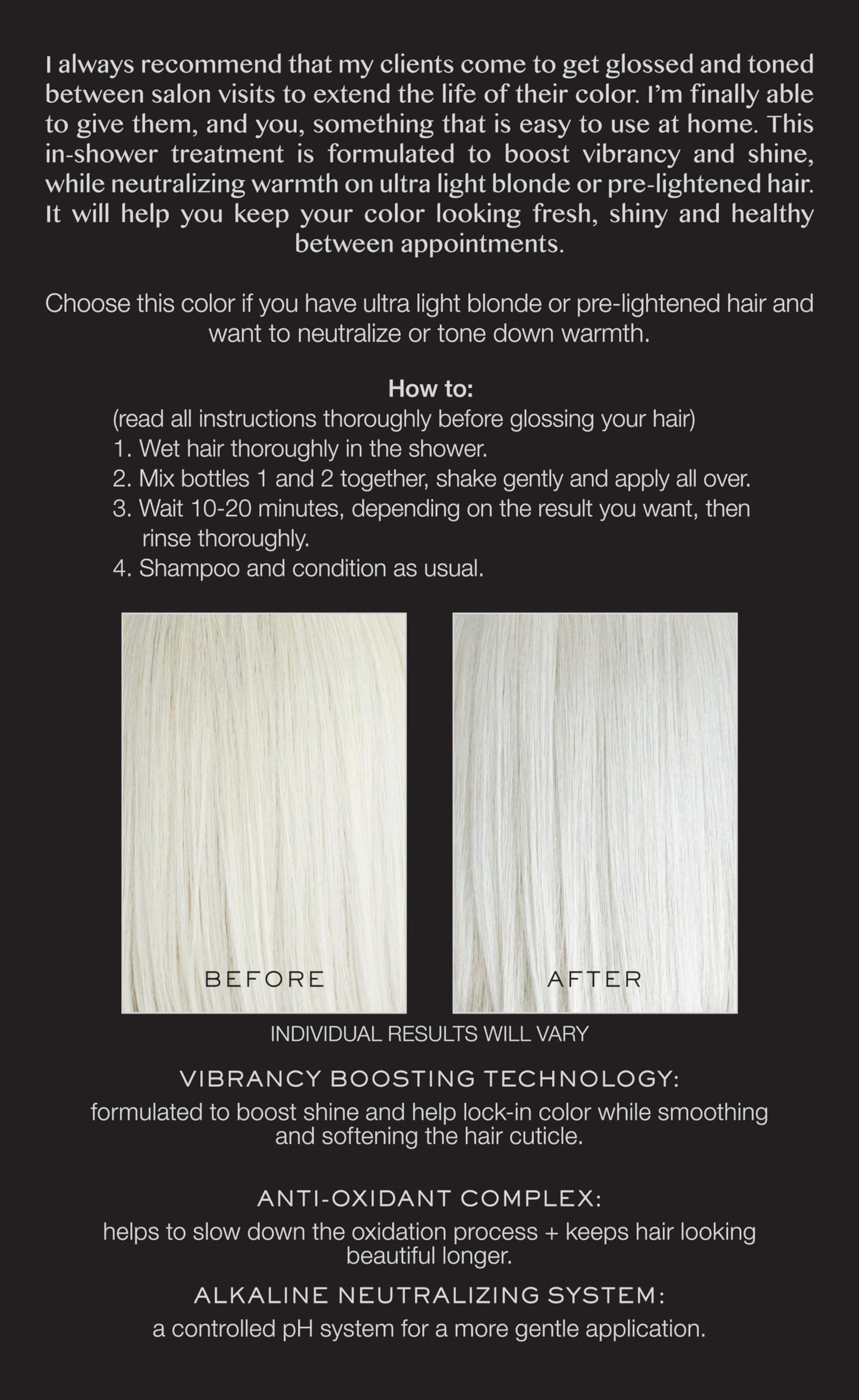Kristin Ess The One Signature Hair Gloss - Platinum: Icy Translucent Ash