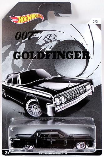 Hot Wheels, 2015 James Bond 007, Goldfinger '64 Lincoln Continental Black 3/5