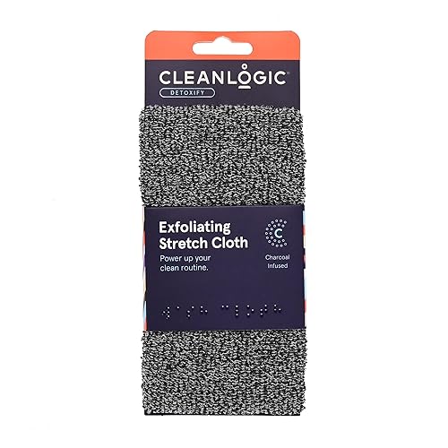 Clean Logic Detox Charcoal Purifying Stretch Wash Cloth, 1 Count