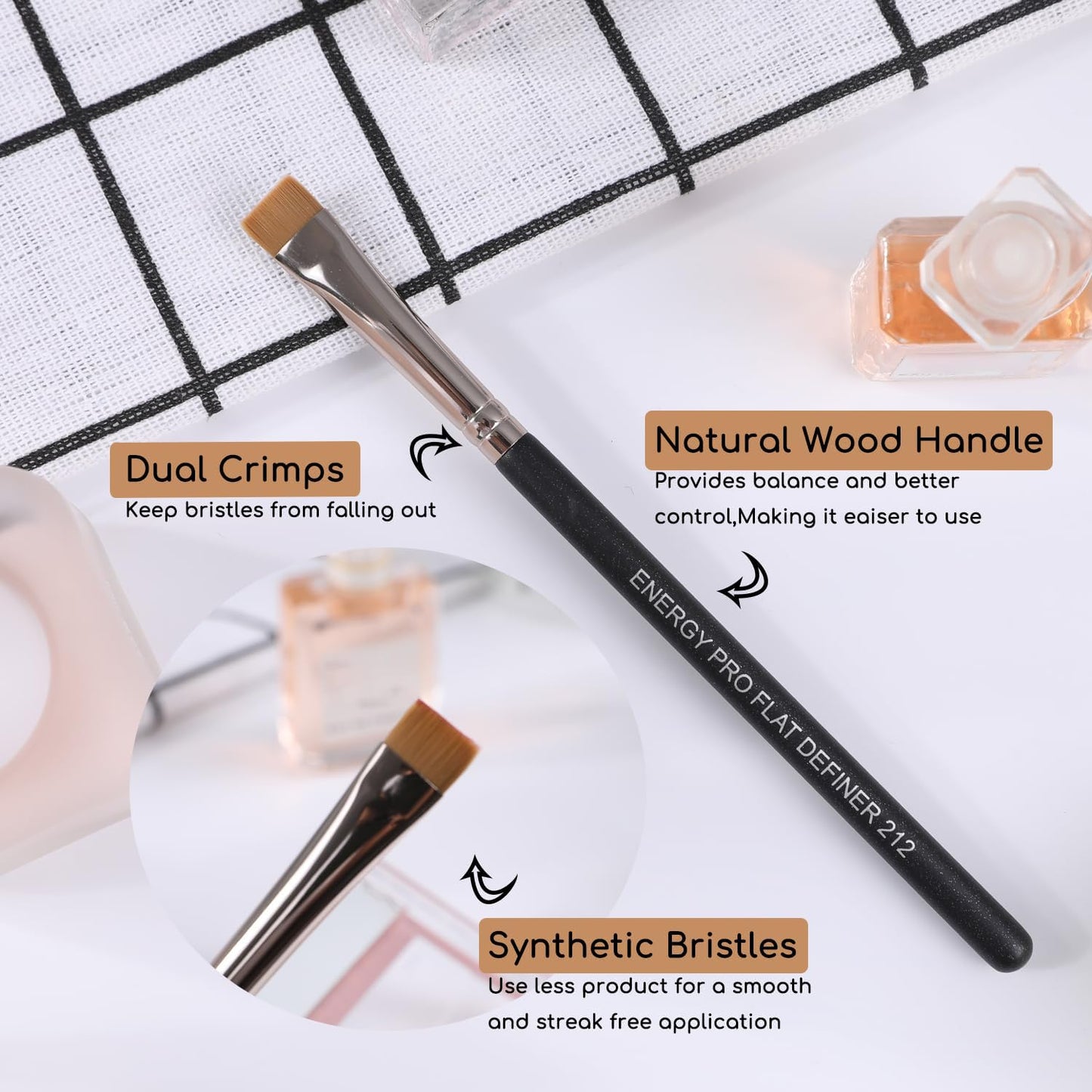 ENERGY Flat Definer Makeup Brush 212 Beauty and Personal Care ENERGY