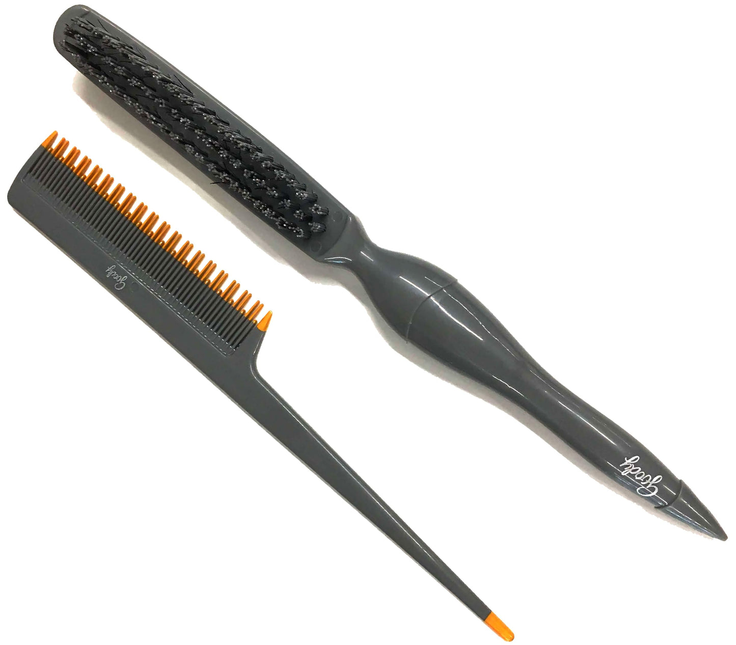 Goody Volume Boost Teasing Brush & Comb Set | Boar Bristle Damage-Free Root Lift & Backcombing Tool for Volumizing & Texture | Works on All Hair Types