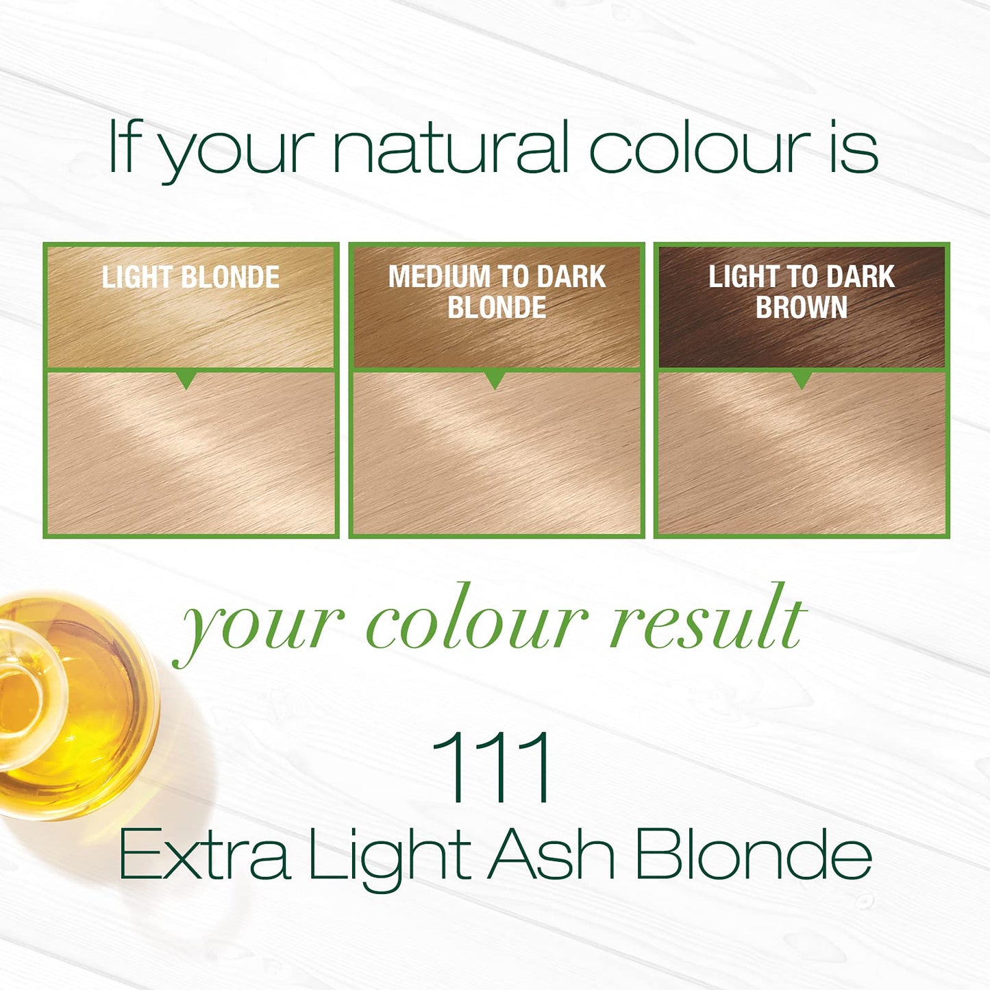 Garnier Nutrisse Level 3 Permanent Hair Creme, Extra, Light Ash Blonde 111 (White Chocolate)