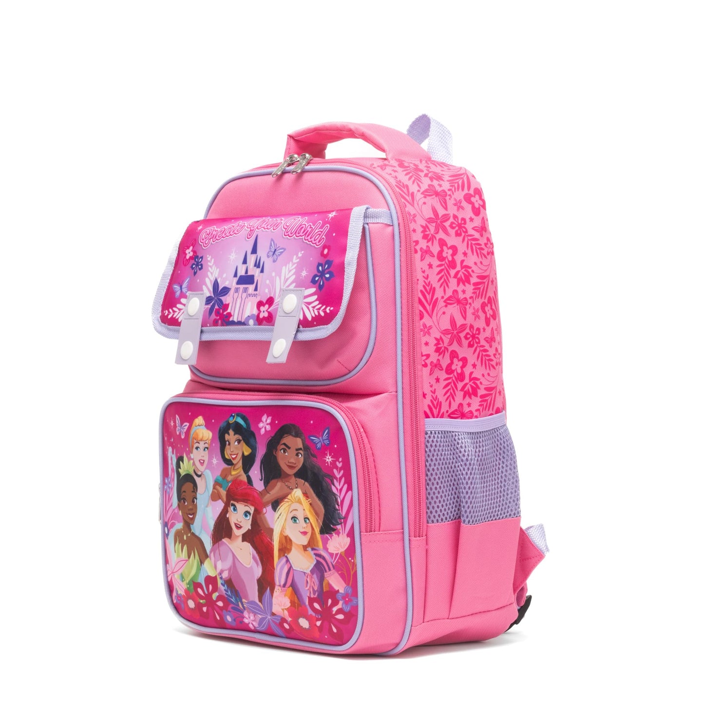 Ruz - Princess Large School backpack with Padded Back and Adjustable Straps, Pink, A28239