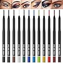 KAIQIKAIXI 12 Kinds Of Color Eyeliner Pen, Eyebrow,Eye Shadow Pencil, Lip Line Pen, Eyelid Pad, Pencil Makeup Set Tool 12PCS (Multicolor)