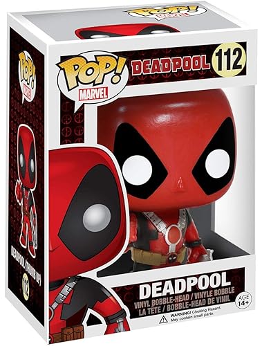 Deadpool H840415 Marvel Pop Vinyl Bobble Head Figure 112 Thumbs Up, Multi-Colour
