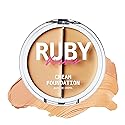 Ruby Kisses Cream Foundation 3D Face Creator 2-Color Foundation and Concealer, 12 Hour Wear Long Lasting, Medium to Full Coverage (Level 2)