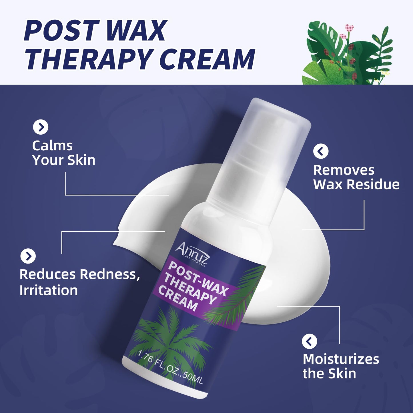 Waxing Kit- Anruz Women Men Wax Kit for Hair Removal - For Sensitive Skin, Eyebrows, Brazilian, Face, Bikini - Home Use Digital Wax Warmer with 5 Bags Beauty and Personal Care ANRUZ