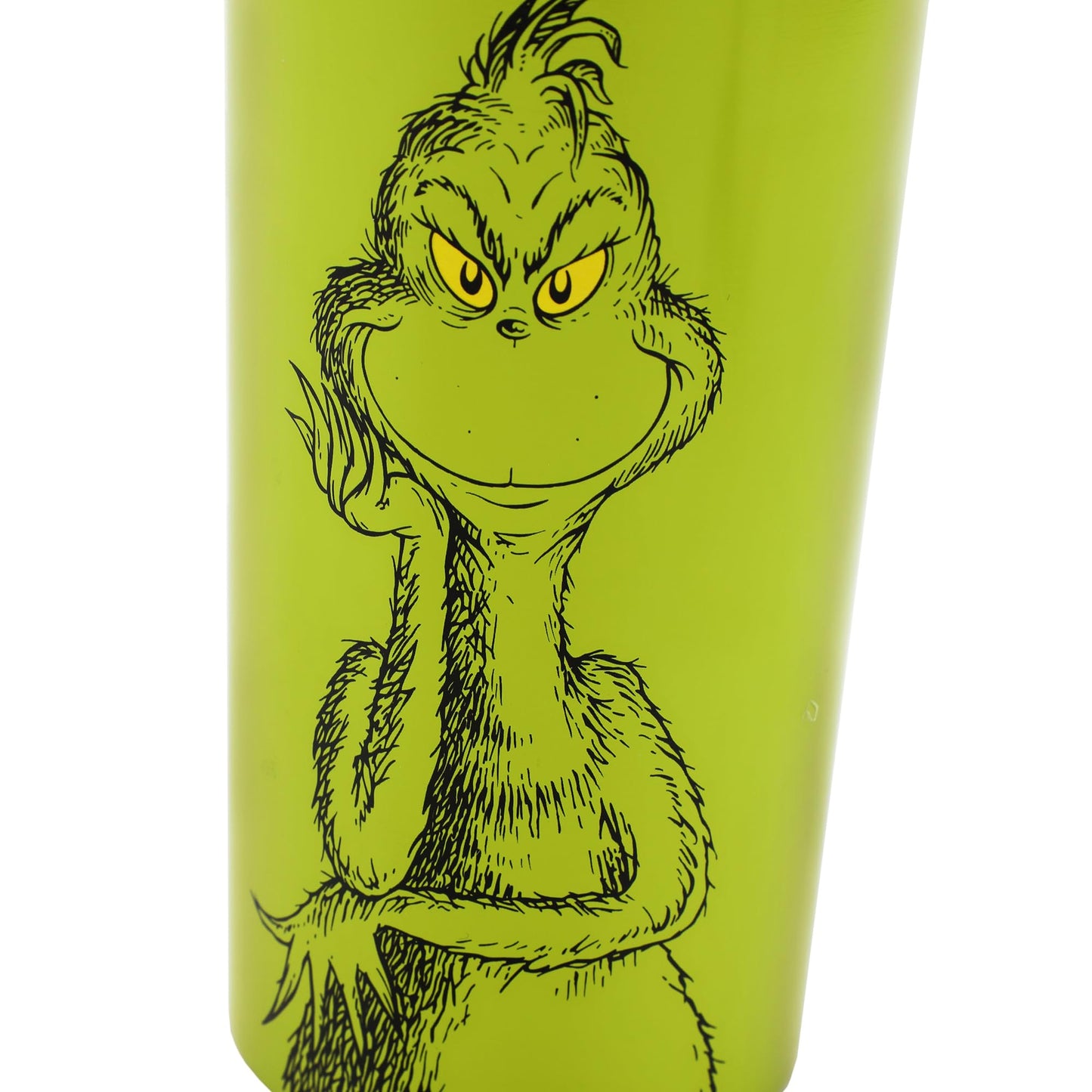 Bioworld The Grinch Character & Logo Green 20 Oz Stainless Steel Water Bottle