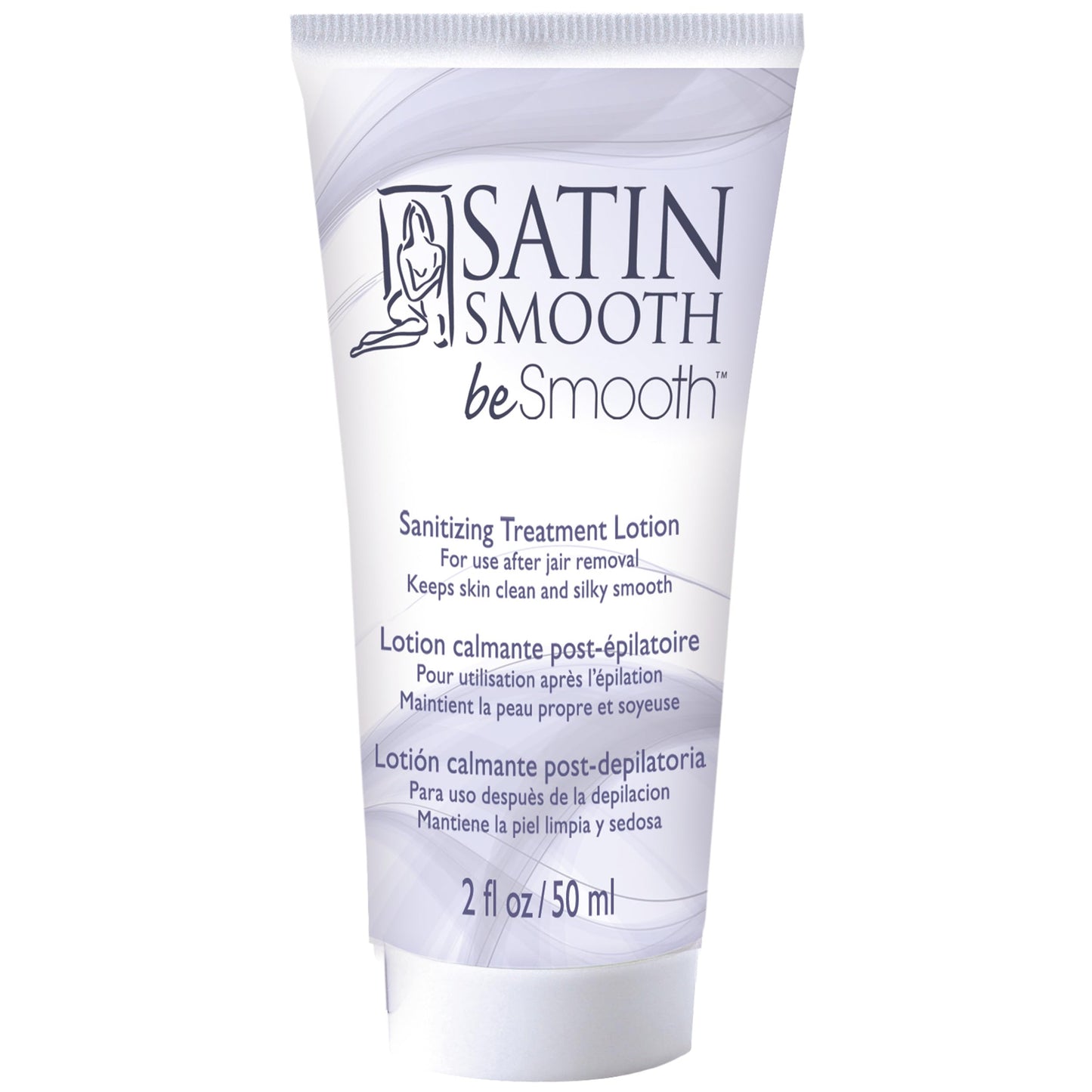 SATIN SMOOTH beSmooth Sanitizing Treatment Afterwax Lotion - Post Wax Care Removal & Ingrown Hair Prevention, Moisturizer for Silky Smooth Finish