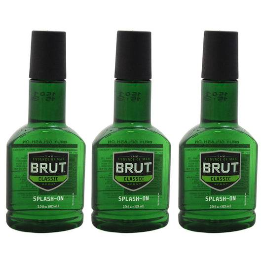 Brut Splash-On Original Fragrance for Men - 3.5 oz Splash - Pack of 3 Beauty & Personal Care Brut