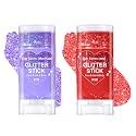 Body Glitter Stick,Mardi Gras Accessories,Sparkling Face Hair Glitter,Mermaid Sequins Chunky Glitter Face Paint,Singer Concert Outfit Festival Rave
