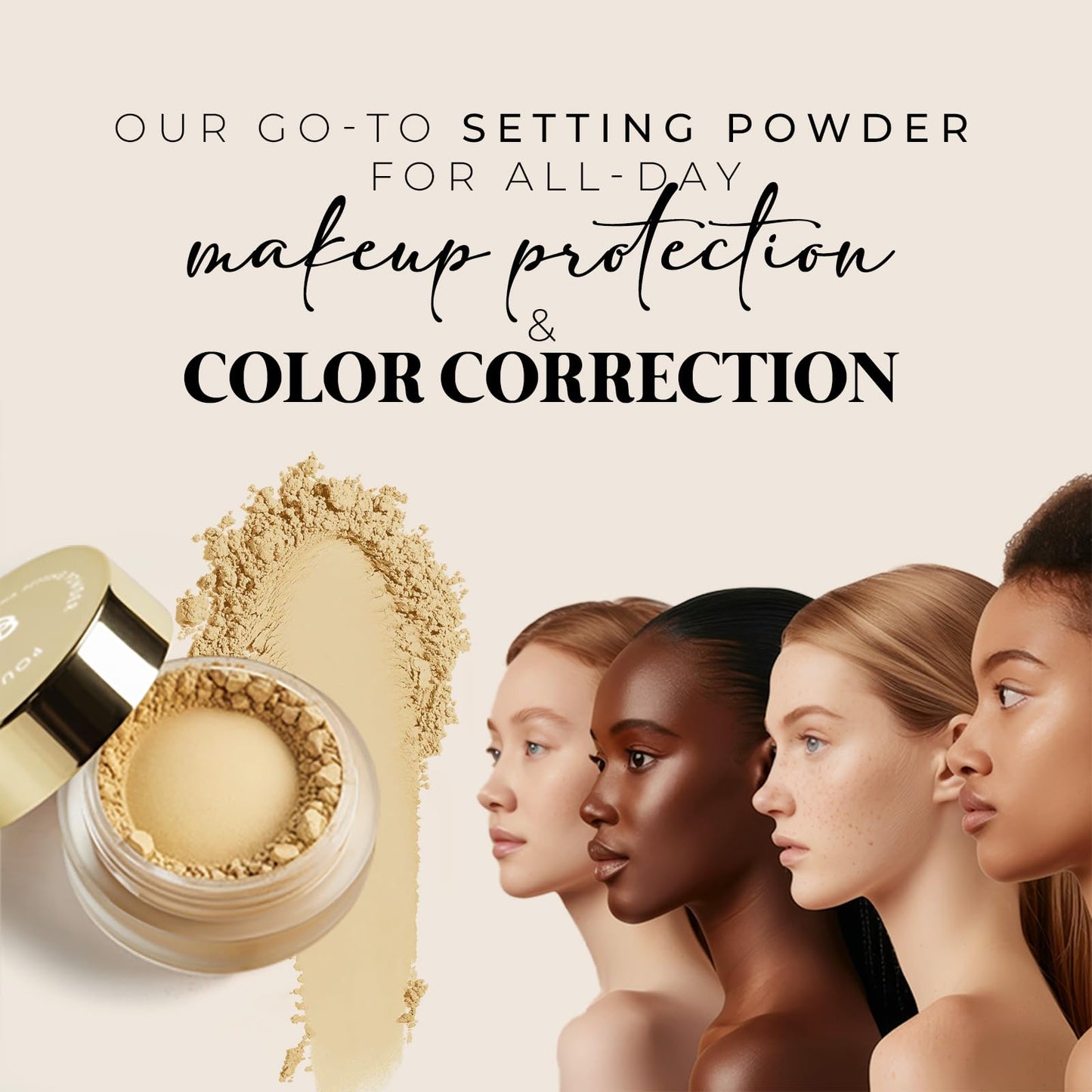 Bellapierre XL Banana Setting Powder - Color-Correcting Brightening Powder, Matte Finishing Tint, Translucent Under-Eye Baking Makeup, Lightweight