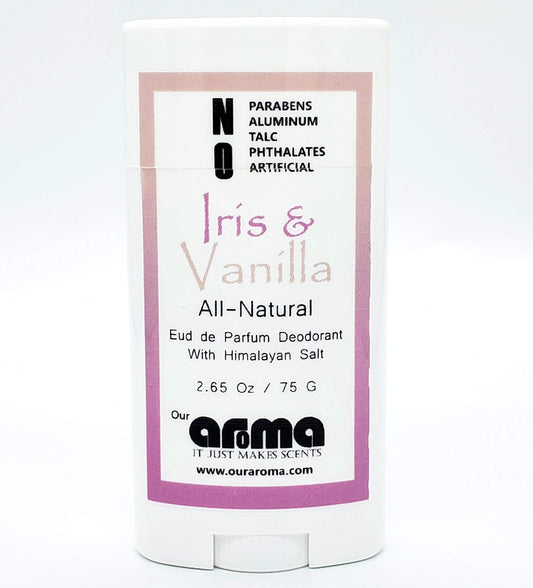 Our Aroma All-Natural Deodorant for Women and Men - Vegan, Gluten Free, Cruelty Free - Aluminum Free, Free of Parabens & Sulfates - Iris & Vanilla Beauty and Personal Care Our Aroma