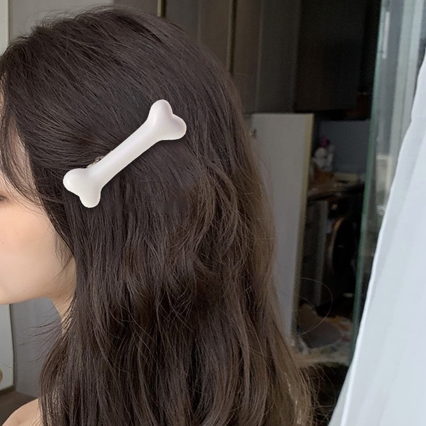10PCS Dog Bone Hair Clips Decorative Side Band Clips Hairpins Alligator Barrettes Cosplay Costume Hair Accessories for Christmas Halloween 5Pairs