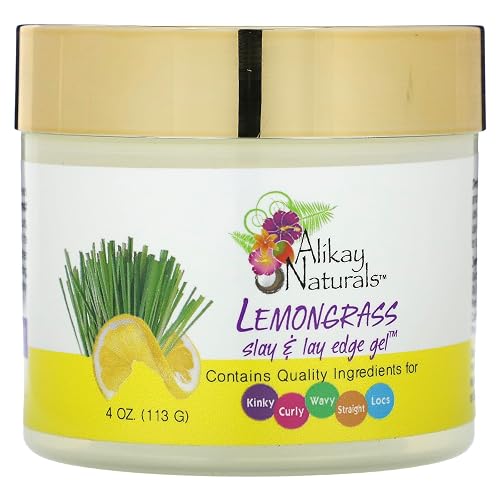 Alikay Naturals Lemongrass Stay & Lay Edge Gel 4 oz