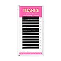 TDANCE Lash Extension Matte Black Eyelash Extension C CC D DD J B L Curl Volume & Classic Lash Extensions 0.03-0.18mm Thickness Professional Salon