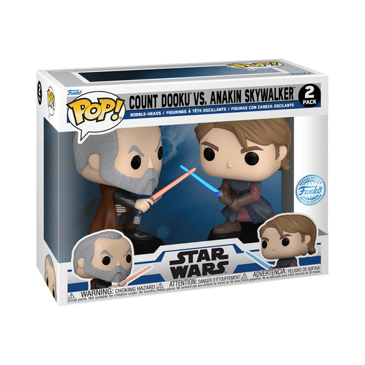 Pop! Star Wars: Count Dooku vs Anakin 2-Pack (Gamestop Exclusive)