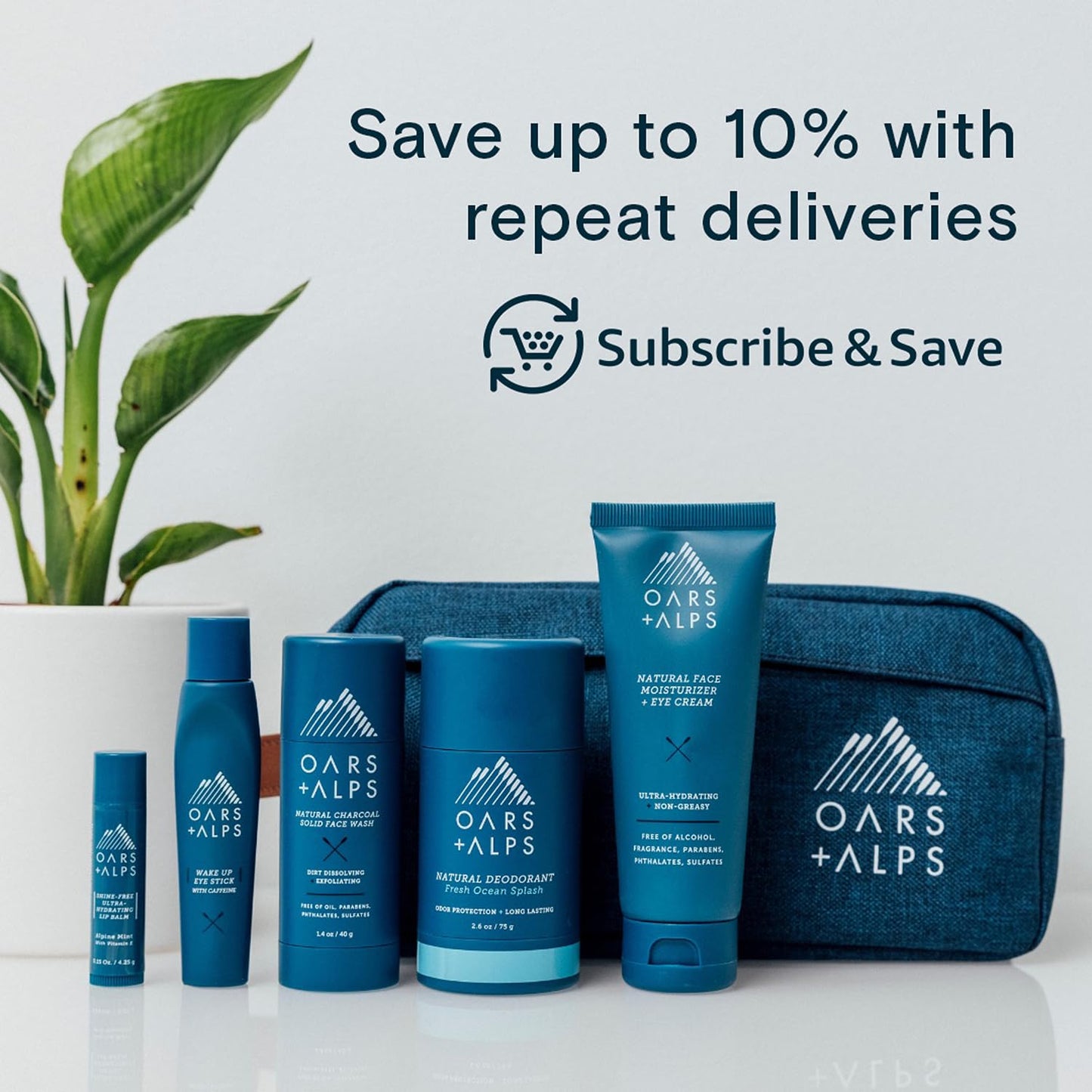Oars + Alps 100% Mineral Sunscreen for Face & Body Lotion, SPF 50 Body Sunscreen Infused with Hyaluronic Acid, Shea Butter & Coconut Oil, All Skin