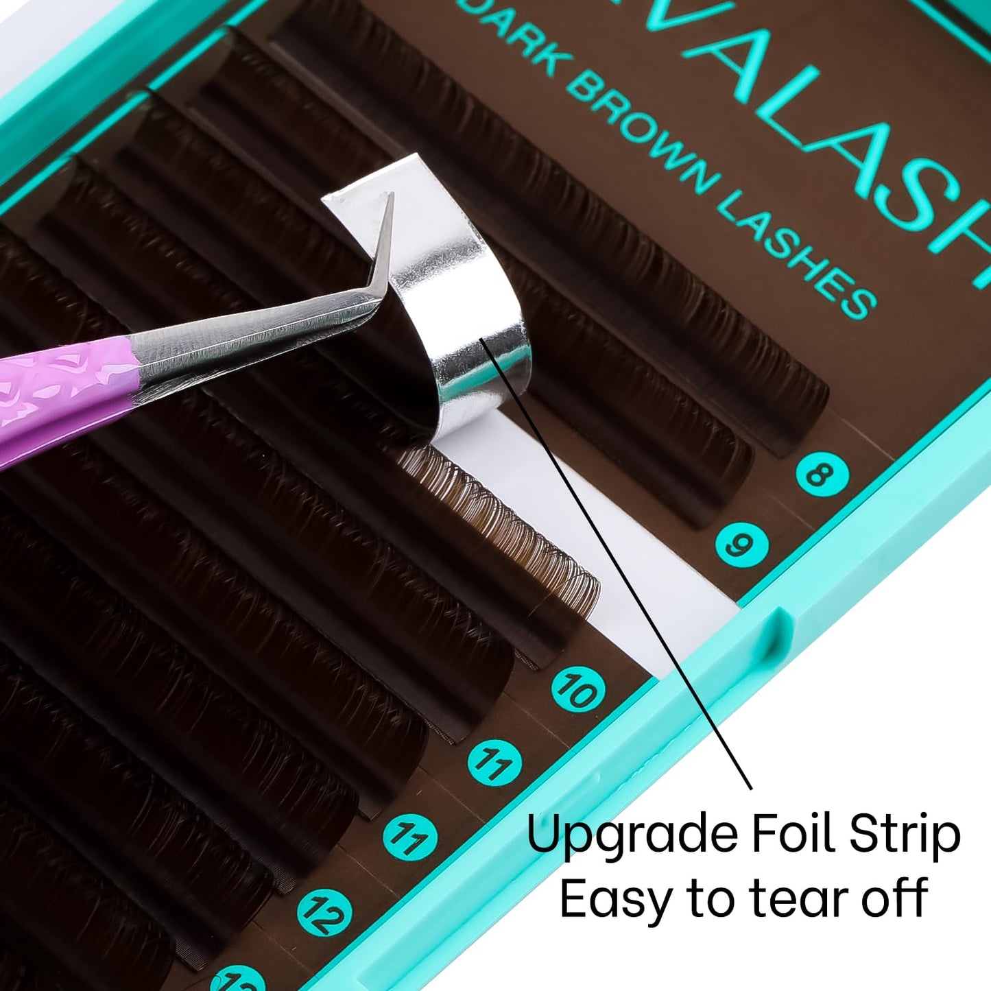 VAVALASH Colored Lash Extensions Dark Brown Eyelash Extensions 0.03 0.05 0.07 0.1 0.15 Volume Lash Extension 8-15mm Mixed Lashes C D Curl Premium Beauty and Personal Care VAVALASH