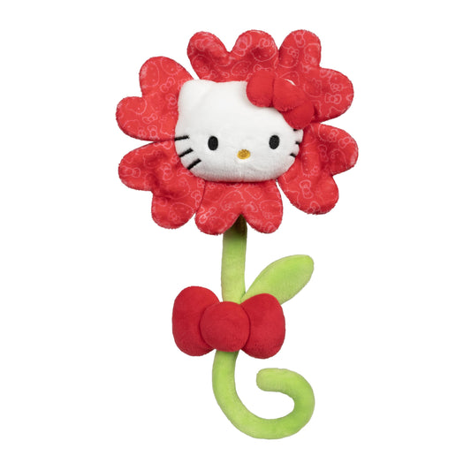 Jazwares Hello Kitty and Friends 14-inch Hello Kitty Red Plush Special Occasion Flower with Bendable Stem - Giftable Packaging - Officially Licensed…