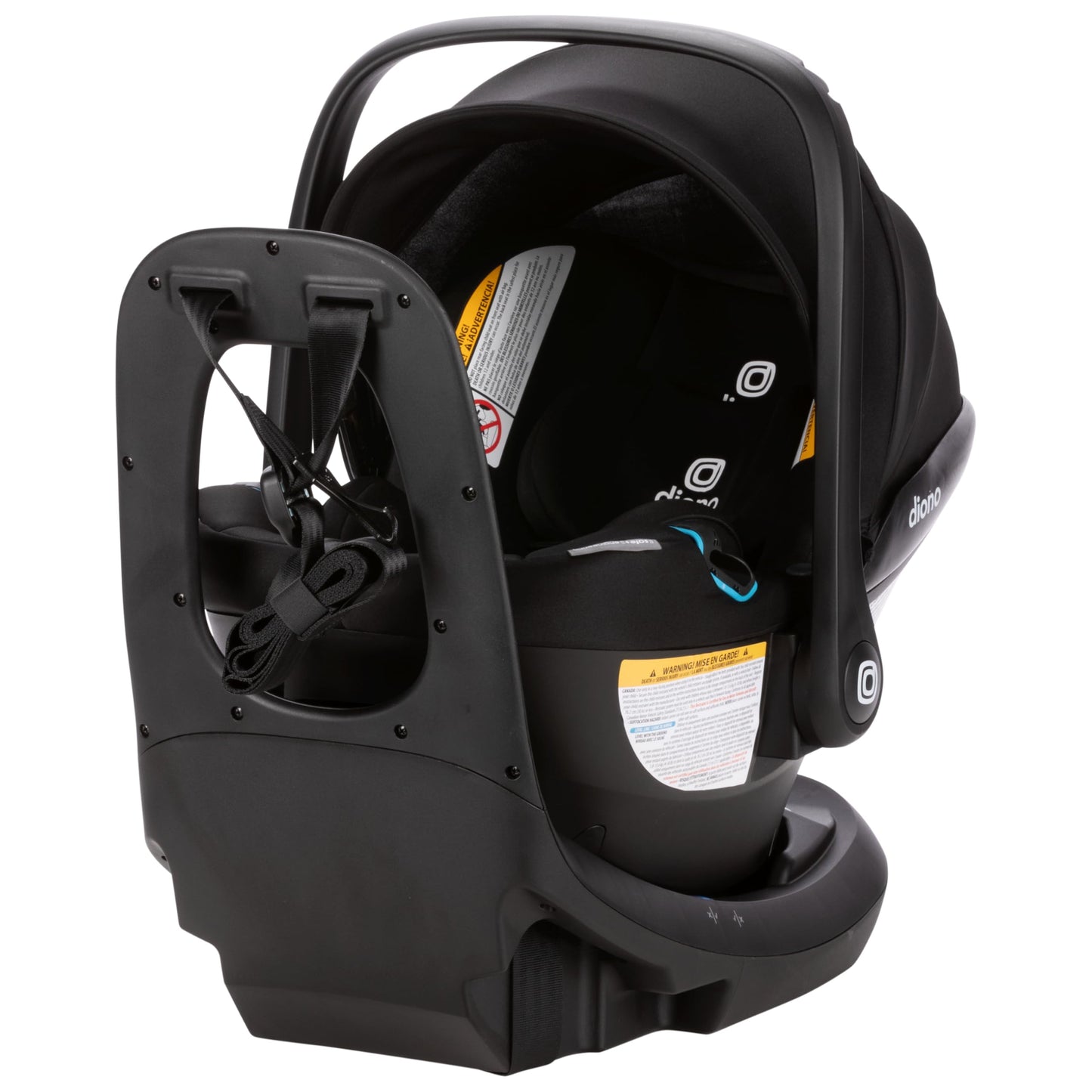 Diono LiteClik30 XT SafePlus Infant Car Seat and Base, Rear-Facing for Infants 4-30lbs, SafePlus Engineering, with Infant Insert, UPF 50+ Sunshade…