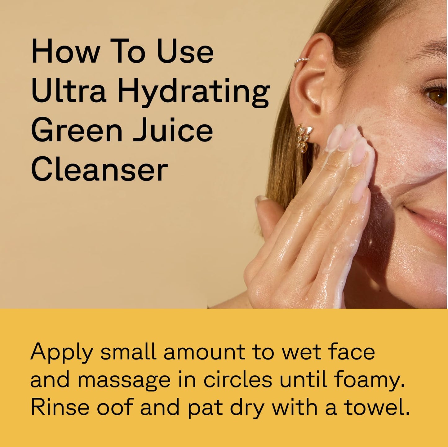 Acure Ultra Hydrating Green Juice Face Cleanser - Superfood Cleanser, Green Face Wash for Women & Men, Clean Skin Formula with Spinach, Blackhead