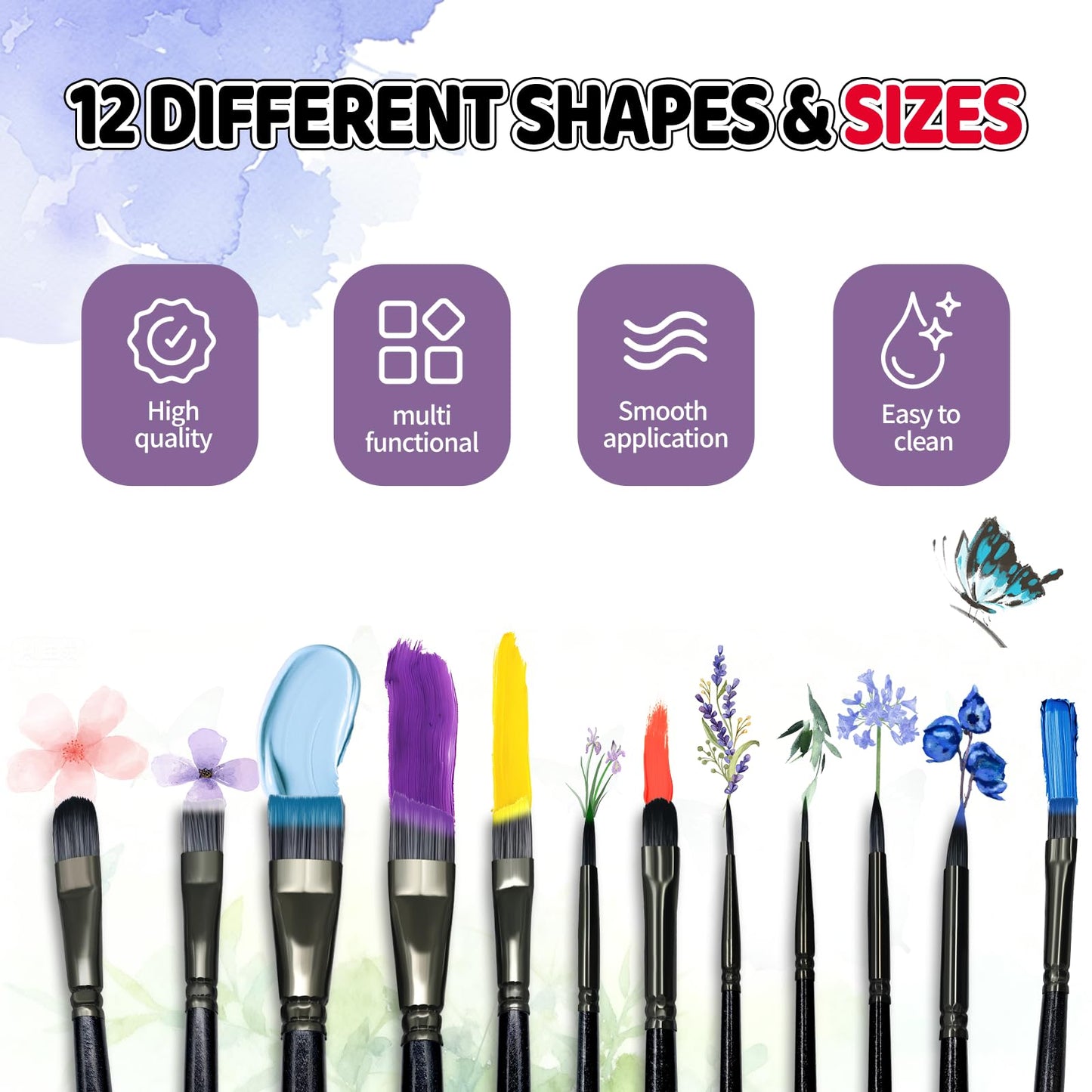 Professional Face Painting Kit, 54 Colors Water Activated Face Paint Makeup Kit with Stencils, Gems, Brushes for Halloween, Carnival, Cosplay, Party