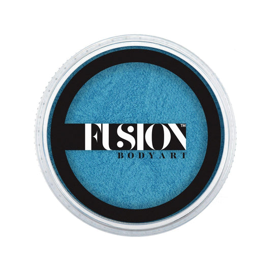 Fusion Body Art Pro Face Paint | Pearl Winter Blue (25gm), Professional Quality Water Activated Shimmery Face and Body Paint Supplies Single Metallic