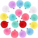 18 Pcs Pom Pom Hair Clip 2'' Candy Color Hair Clip