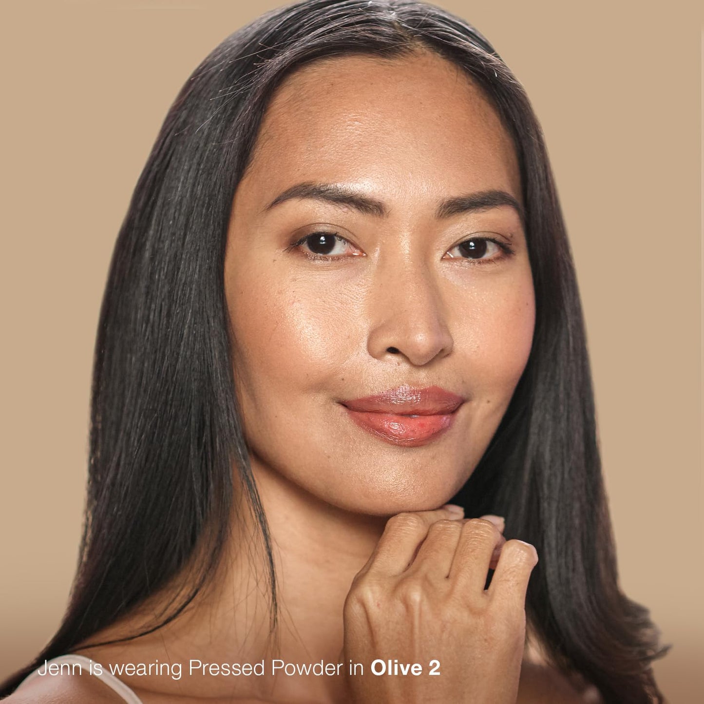 Mineral Fusion Pressed Powder Foundation, Olive 3 - Med Skin w/Greenish Undertones, Age Defying Foundation Makeup with Matte Finish, Talc Free Face