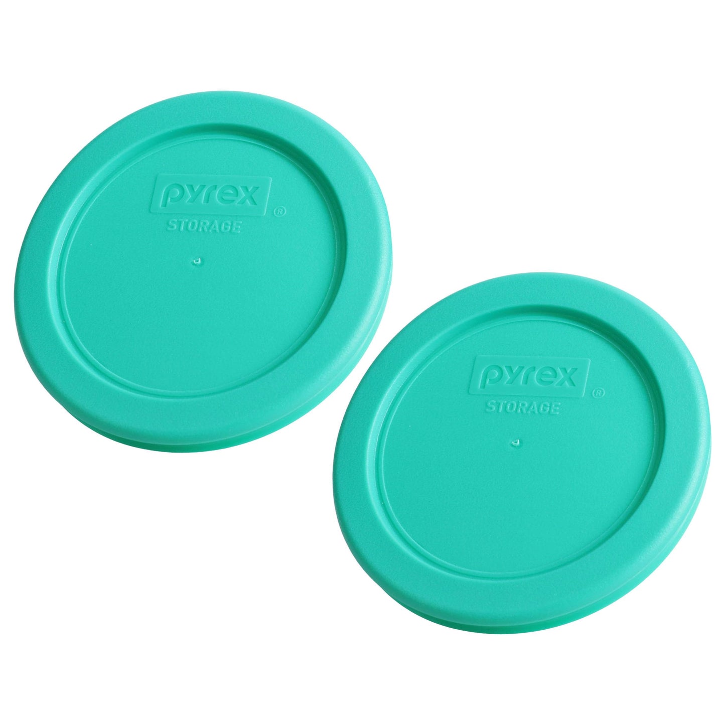 Pyrex 7202-PC 1-Cup Green Food Storage Replacement Lid (2-Pack) - Made in USA