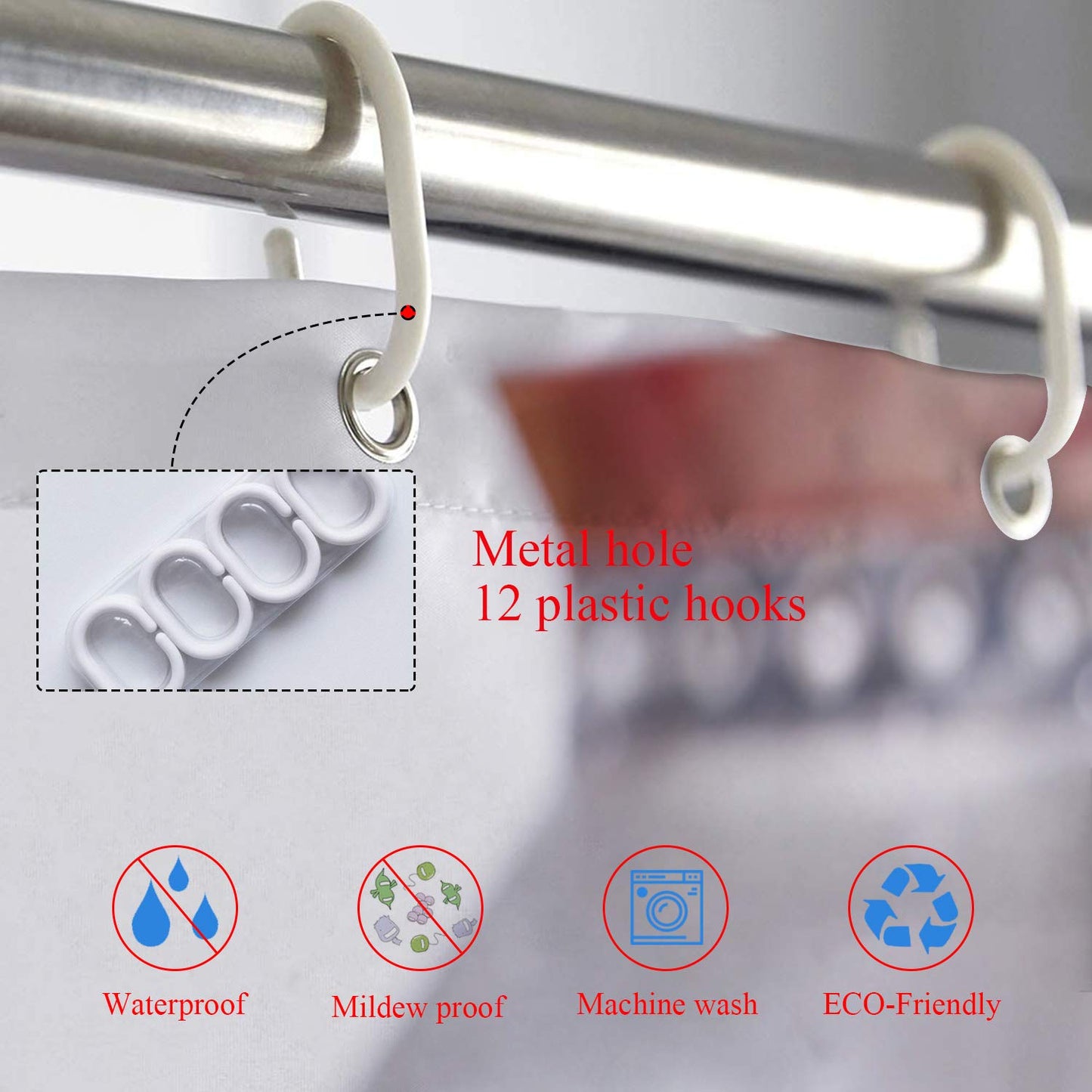 Shrahala Christmas Dog Cat Decorative Shower Curtain, Cute Dachshund Doxie Dog Shower Curtain for Shower Stall Bathtubs Bathroom Decor Waterproof…