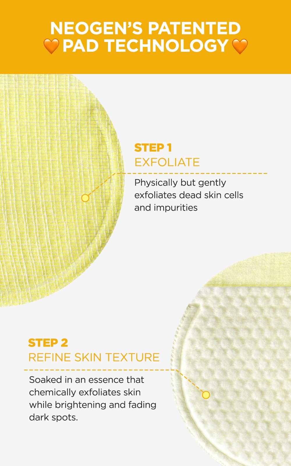 DERMALOGY by NEOGENLAB Bio-Peel Gauze Peeling Pads (Lemon, 30 pads) - Exfoliating & Brightening Peeling Pad with PHA & Lemon & Lemongrass - Korean