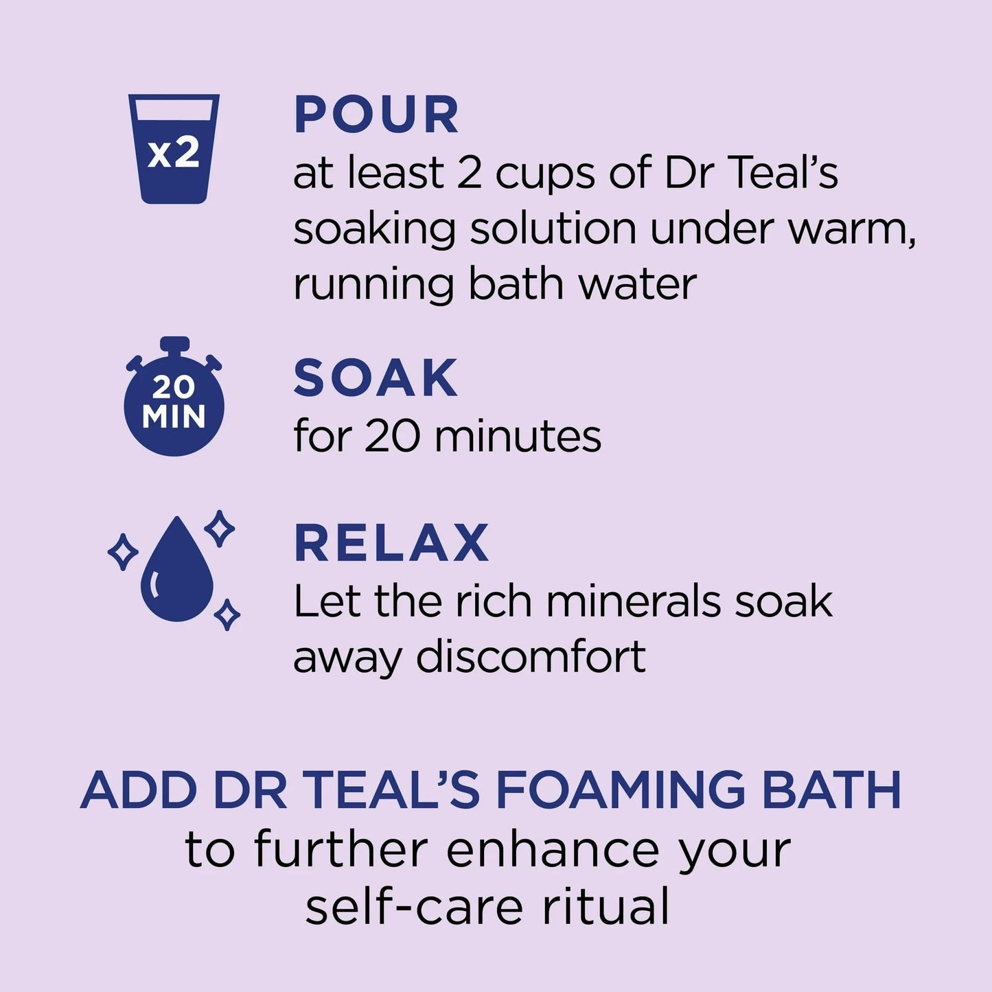 Dr Teal's Pure Epsom Salt Soothe & Sleep Lavender Soaking Solution (3 lbs, 3 pk) Beauty and Personal Care Dr Teal's