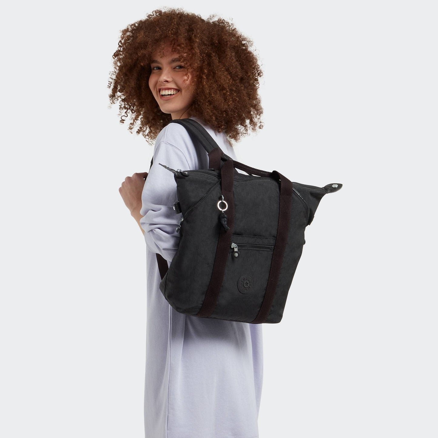 Kipling Women's Art Tote 15" Laptop Backpack, Durable, Roomy with Padded Shoulder Straps, Built-In Protective Sleeve