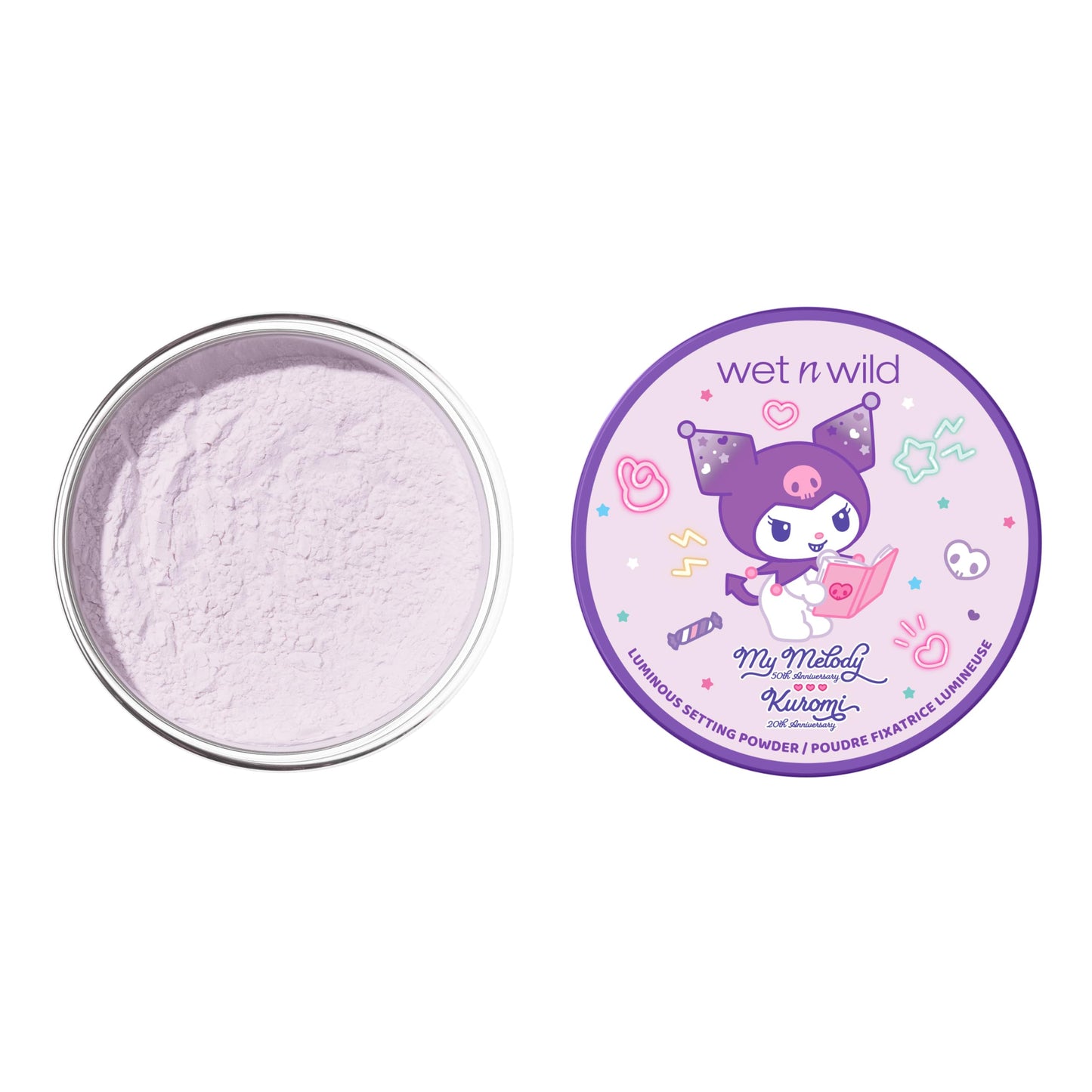 wet n wild My Melody and Kuromi Luminous Loose Setting Powder - Moody Cutie