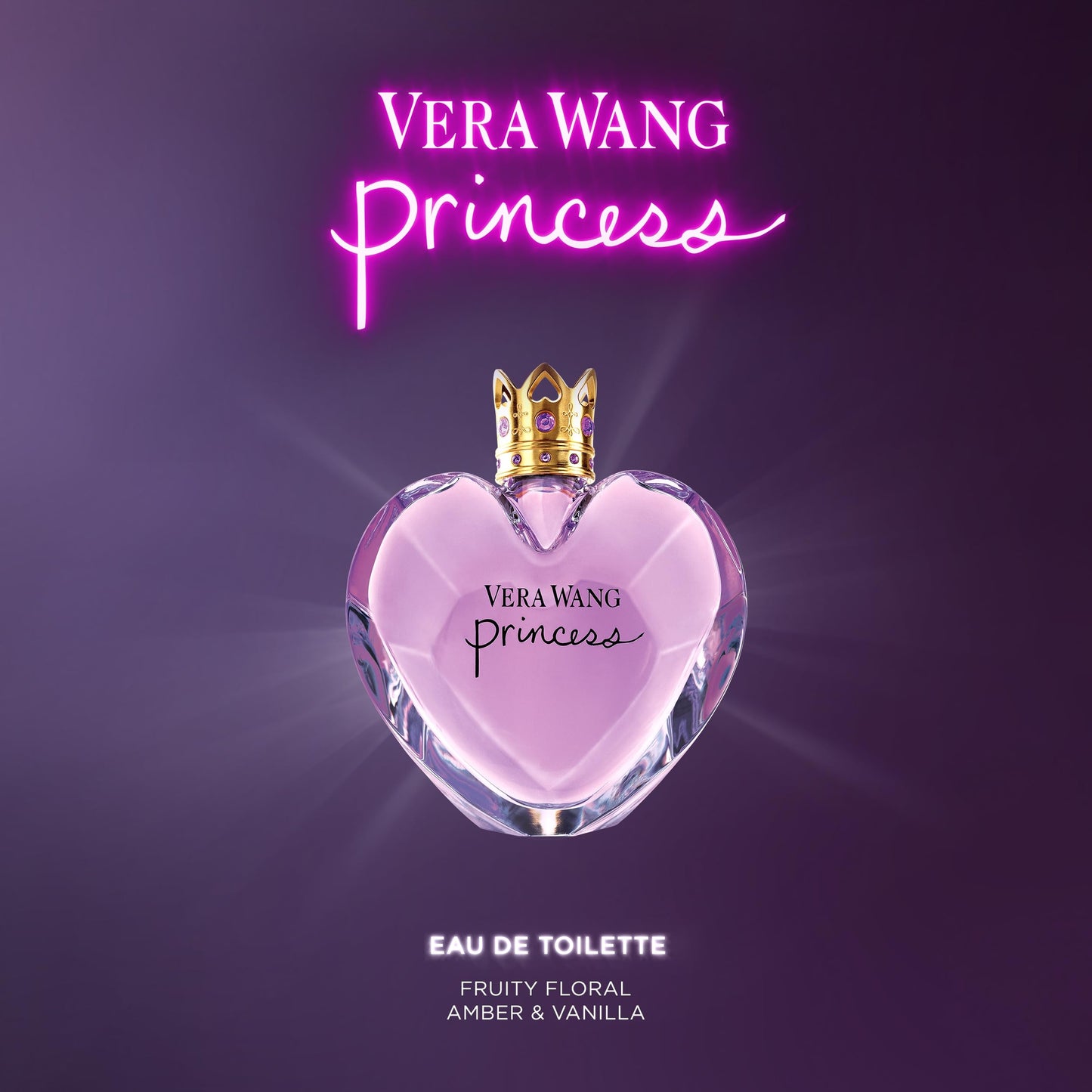 Vera Wang Princess Eau de Toilette 1.7 fl oz (Pack of 1), Notes of Apple, Quava, and Vanilla, Women's Fragrance, Long Lasting, Everyday Fragrance