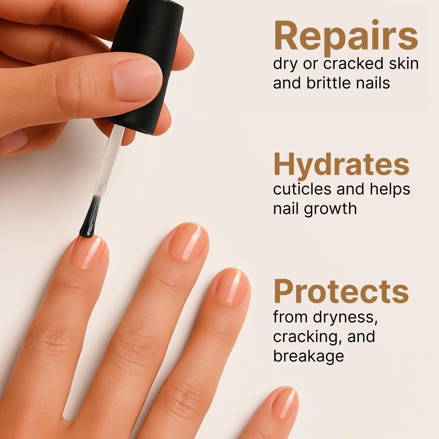 C CARE Vanilla & Sugar Cuticle Oil For Nails - Repairs Cuticles Overnight - Moisturizes and Strengthens Nails and Cuticles - Dropper & Brush included Beauty and Personal Care C CARE