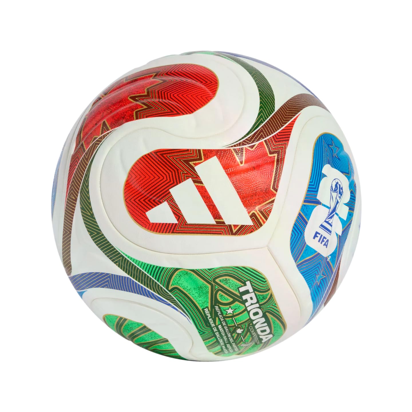 Adidas World Cup 2026 Competition Ball - Inspired by la Ola Wave Design, Seamless Surface for Precision and Stability, FIFA Quality Pro (5)