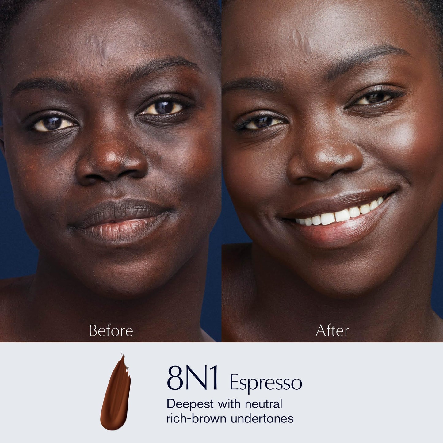 Estée Lauder Double Wear Stay-in-Place 24-Hour Long-Wear Matte Foundation Makeup, 1 Fl Oz, 8N1 Espresso