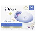 Dove Beauty Bar Gentle Cleanser Moisturizes To Calm Skin Anti-Stress Cream Bar Gentle Bar Soap Cleanser Made With 1/4 Moisturizing Cream 3.75 oz 14