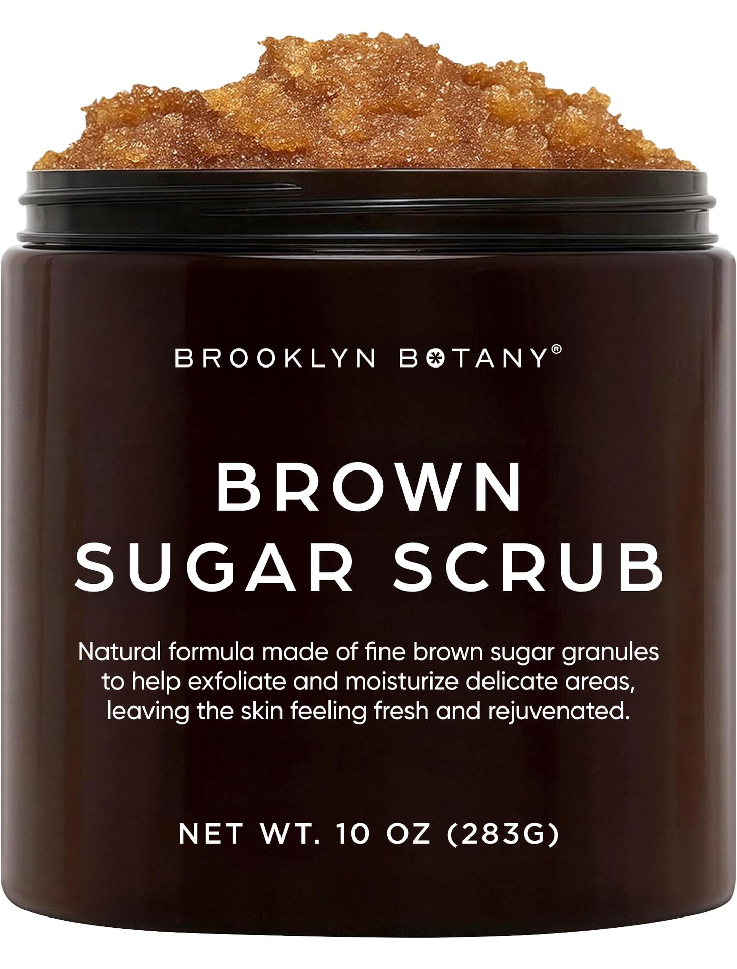 Brooklyn Botany Brown Sugar Body Scrub - Moisturizing and Exfoliating Body, Face, Hand, Foot Scrub - Fights Acne, Fine Lines & Wrinkles, Great Gifts Beauty and Personal Care Brooklyn Botany
