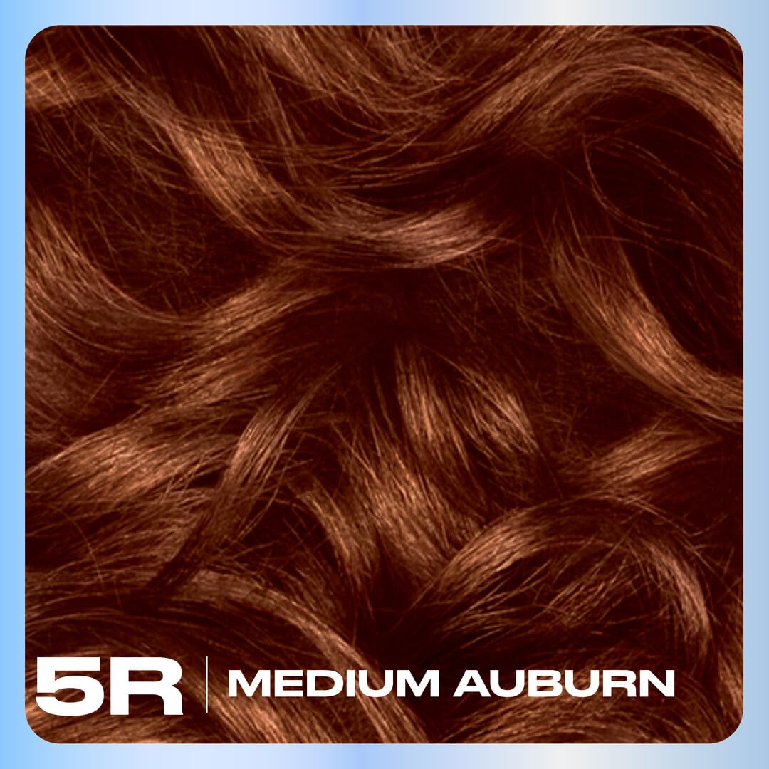 Clairol Nice'n Easy Permanent Hair Dye, 5R Medium Auburn | 100% Gray Coverage | Long?Lasting, Natural?Looking Color & Shine | Pack of 1