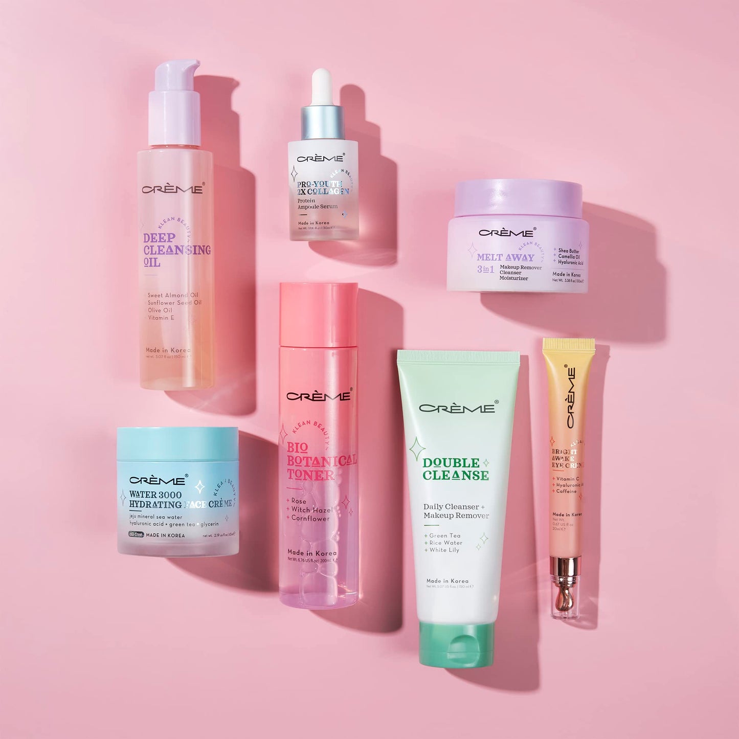 The Crème Shop Pro-Youth 2x Collagen Protein Ampoule Serum - Klean Beauty Facial Serum for Glowing Skin - Made in Korea