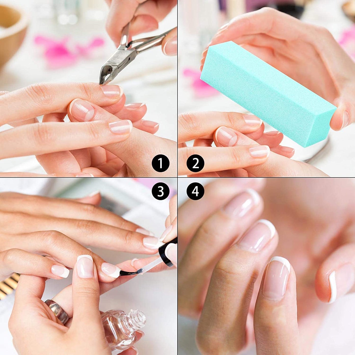20 Pack Nail Buffers Blocks Sanding Buffing Nail Files Pedicure Manicure Tool 60/100 Grit ?Green