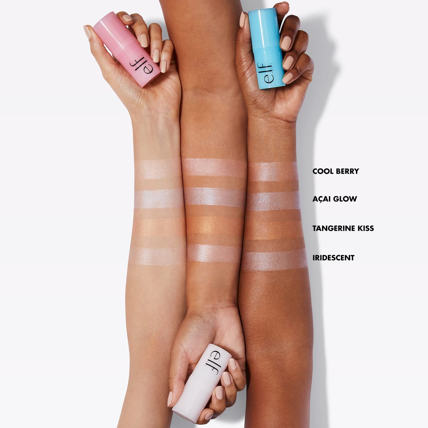 e.l.f. Daily Dew Stick, Cooling Highlighter Stick For Dewy Skin, Gives Your Complexion A Radiant Glow, Vegan & Cruelty-Free, Tangerine Kiss