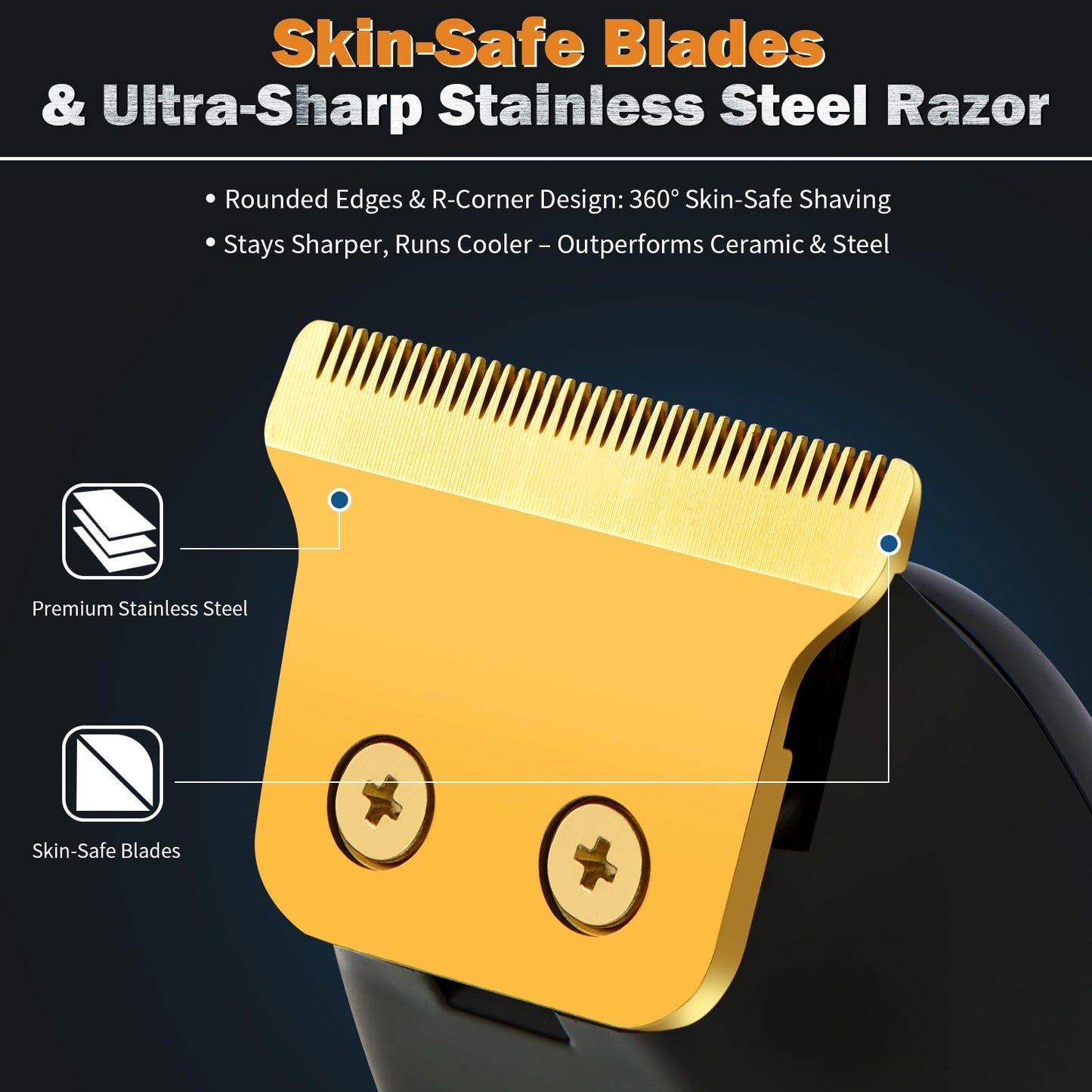 Elehomyou Beard Trimmer for Men - Rechargeable Men's Hair Clippers & Razor, Cordless Hair Trimmer & Shaver for Face, Neck, Groin & Manscaping, Ideal Beauty and Personal Care Elehomyou