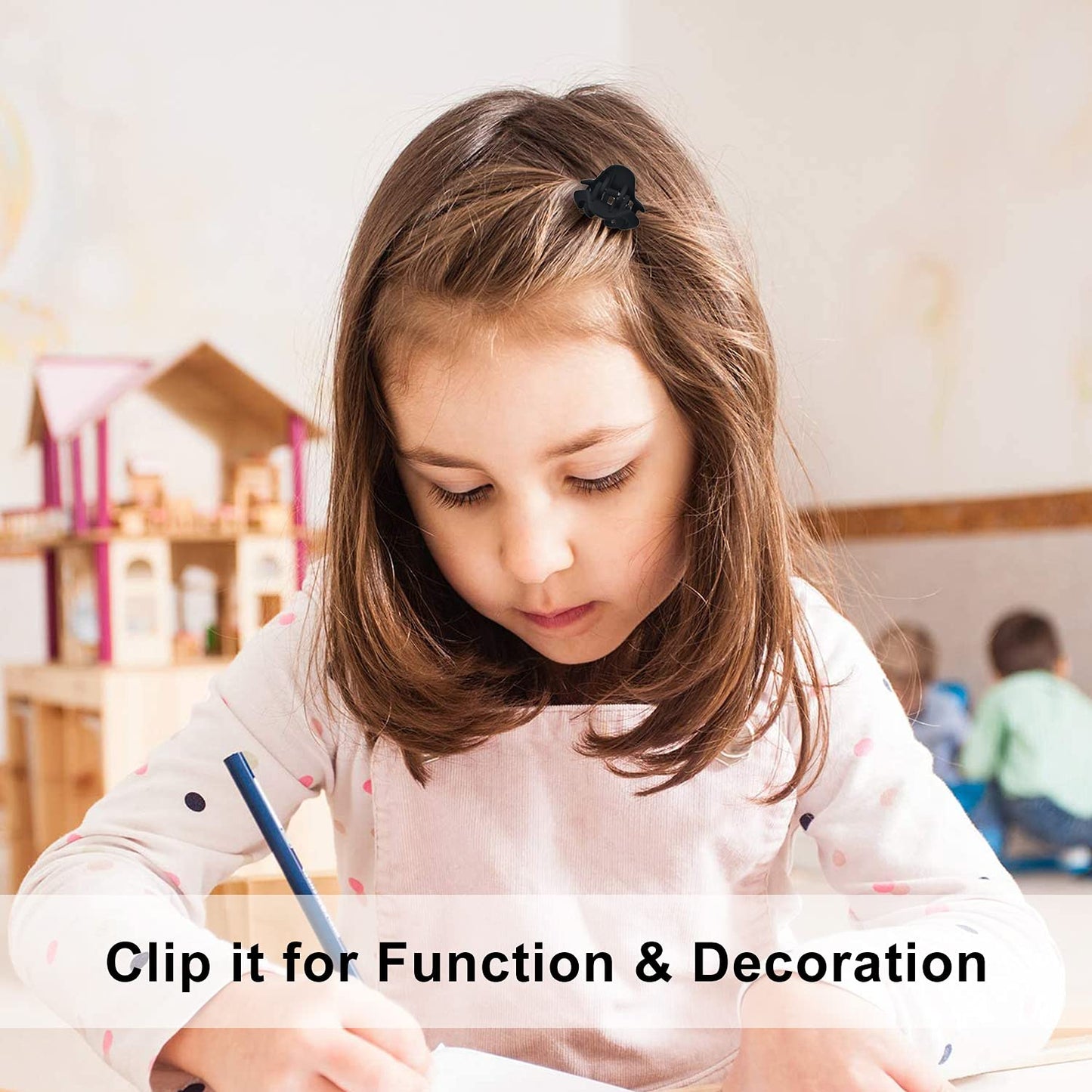 MAORULU Hair Clip, Tiny Octopus Hair Clip for Thin/Medium Thick Hair Women Girls Kids, 1.5 Inch Mini Hair Jaw Clips Matte, 10 Pack with Gift Box