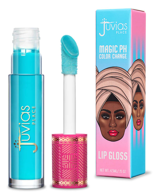 Juvia's Place Magic pH Color Change Lip Gloss - Mood - High-Gloss Shine pH Balance Lip Gloss w/Color Changing Tint, Lightweight Non-Sticky Finish